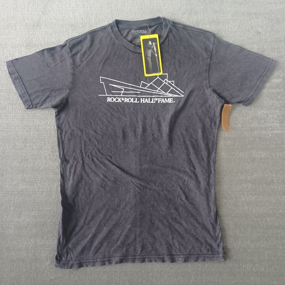 Rock And Roll Hall Of Fame T-Shirt Mens M Gray Short Sleeve Graphic Print NWT